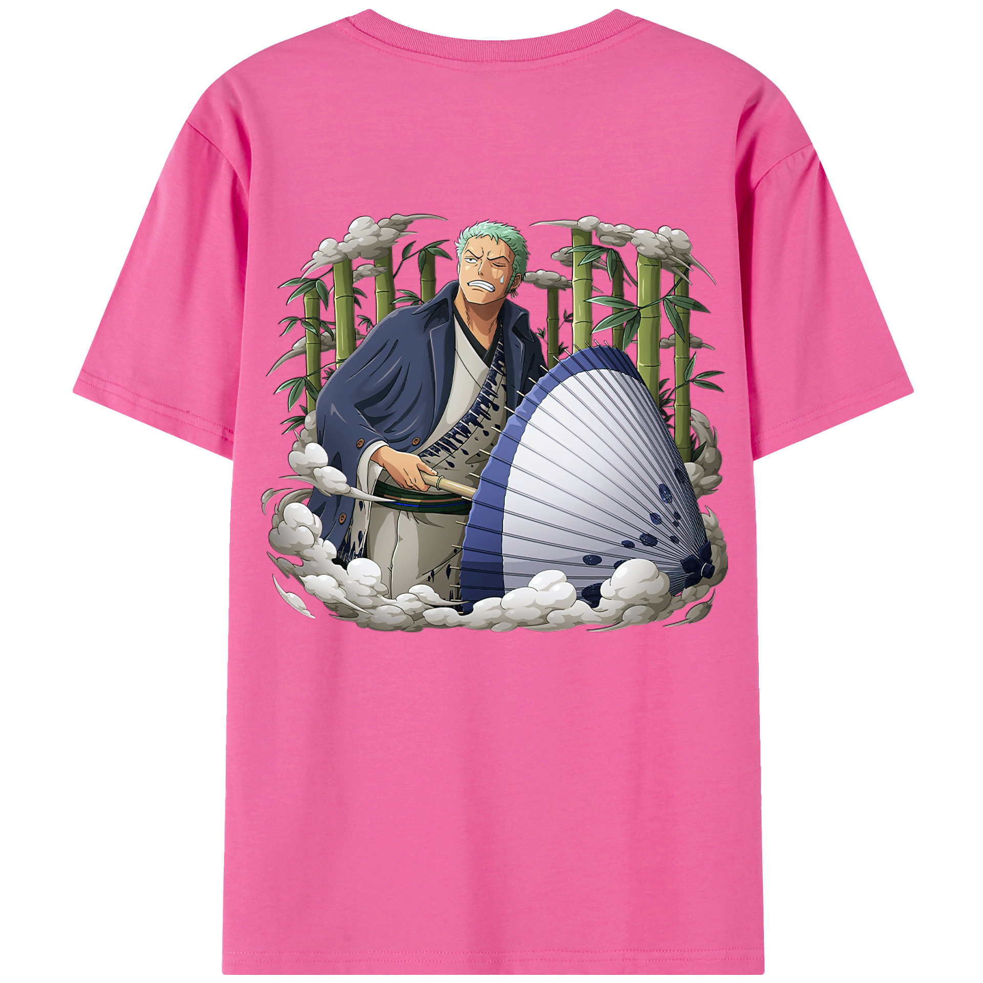 ワンピース ロロノア・ゾロ ONE PIECE Roronoa Zoro レディース半袖Tシャツ(バックプリント)